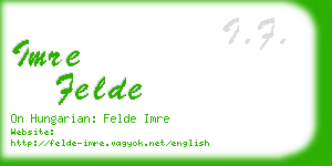 imre felde business card